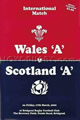 Wales A Scotland A 2000 memorabilia